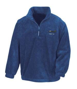 Hawk T1 19 Sqn Royal Blue Zip Neck Fleece