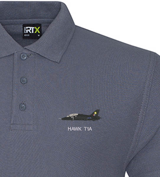 Hawk T1 19 Sqn Seal Grey Polo Hawk T1 19 Sqn Seal Grey Polo