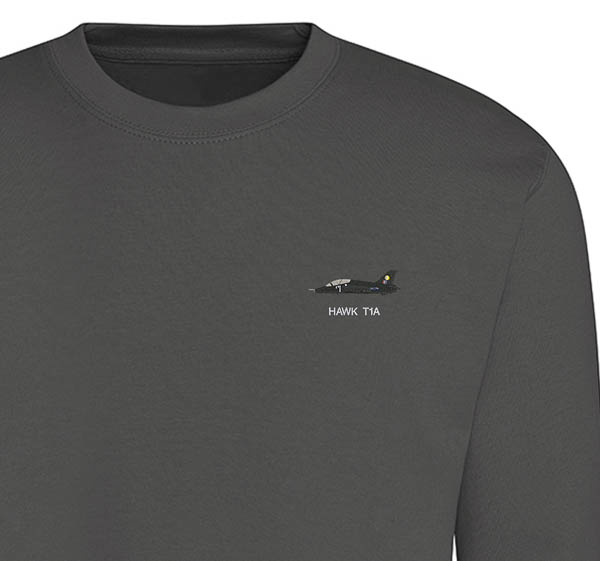 Hawk T1 19 Sqn Steel Grey Sweatshirt Hawk T1 19 Sqn Steel Grey Sweatshirt