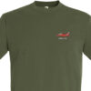 Red Arrow Hawk Army Green T-Shirt Red Arrow Hawk Army Green T-Shirt