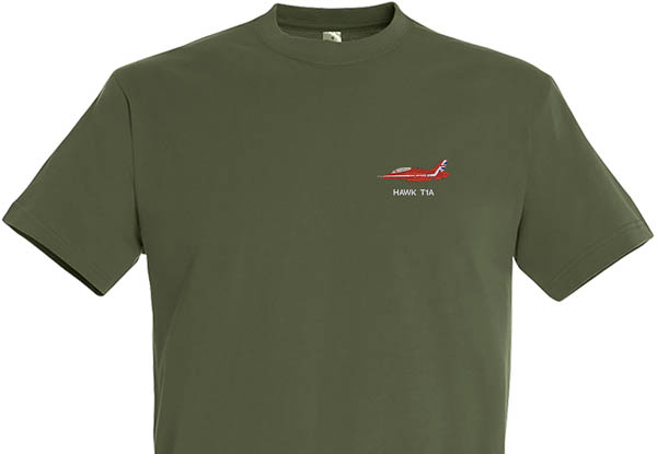 Red Arrow Hawk Army Green T-Shirt Red Arrow Hawk Army Green T-Shirt