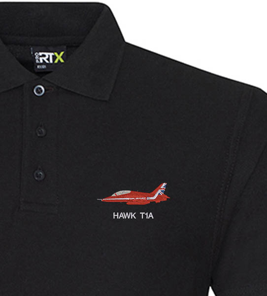 Red Arrow Hawk Black Polo Red Arrow Hawk Black Polo