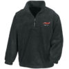 Red Arrow Hawk Black Zip Neck Fleece