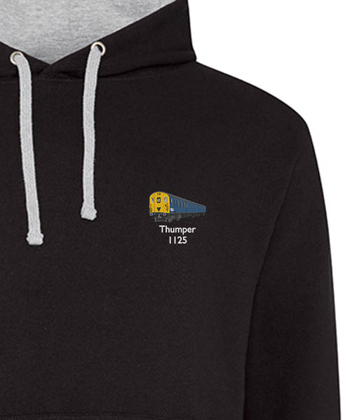 1125 Retro Black and Heather hoodie 1125 Retro Black and Heather hoodie