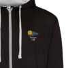 1125 Retro Black and Heather zipped hoodie 1125 Retro Black and Heather zipped hoodie