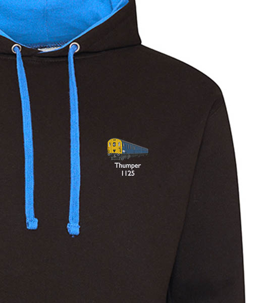 1125 Retro Black and Royal Blue hoodie 1125 Retro Black and Royal Blue hoodie