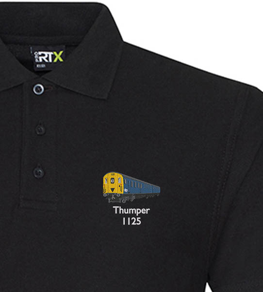 1125 Retro Black Polo 1125 Retro Black Polo
