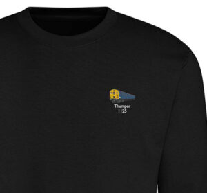 1125 Retro Dark Black Sweatshirt 1125 Retro Dark Black Sweatshirt