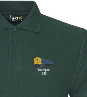 1125 Retro Forest Green Polo