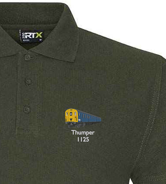 1125 Retro Military Green Polo 1125 Retro Military Green Polo