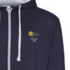 1125 Retro Navy and Heather zipped hoodie 1125 Retro Navy and Heather zipped hoodie