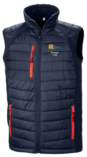 1125 Retro Navy and Red Body Warmer 1125 Retro Navy and Red Body Warmer