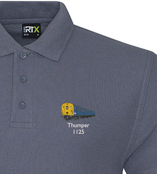 1125 Retro Seal Grey Polo 1125 Retro Seal Grey Polo