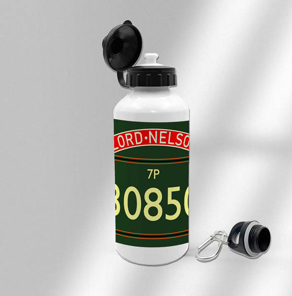 30850 BR Lined Green Standard Printed Water Bottle 30850 BR Lined Green Standard Printed Water Bottle
