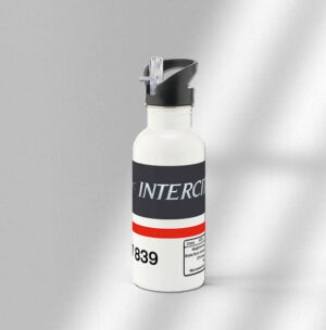 47839 Intercity White Water bottles with straw