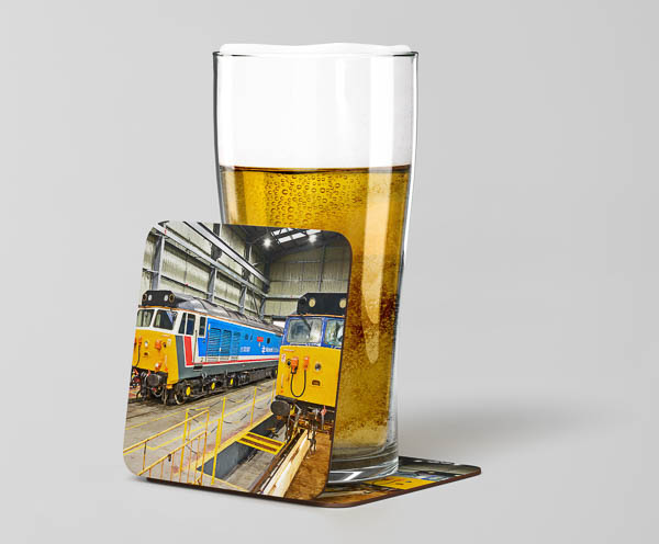 50017 & 50026 Kidderminster Shed Beer Coaster