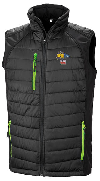 50027 Retro Black and Green Body Warmer 50027 Retro Black and Green Body Warmer