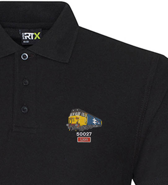 50027 Retro Black Polo 50027 Retro Black Polo