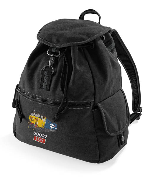 50027 Retro Black Rucksack 50027 Retro Black Rucksack