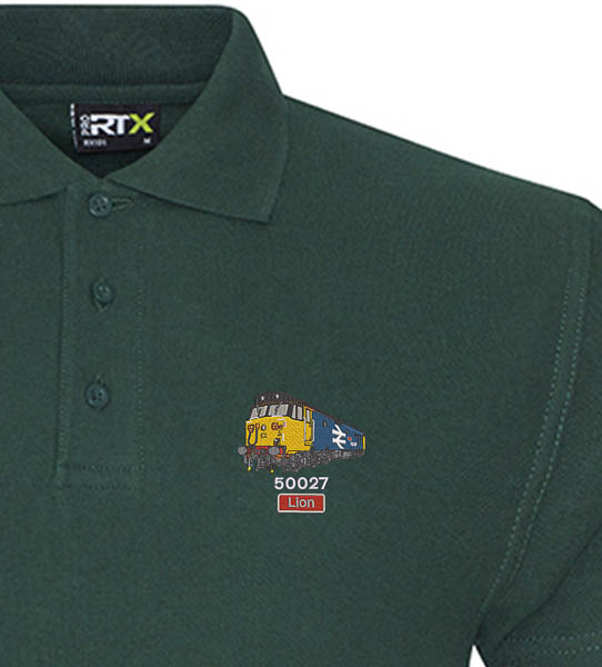 50027 Retro Forest Green Polo 50027 Retro Forest Green Polo