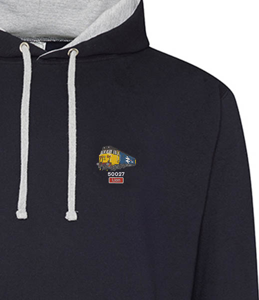 50027 Retro Navy and heather hoodie 50027 Retro Navy and heather hoodie