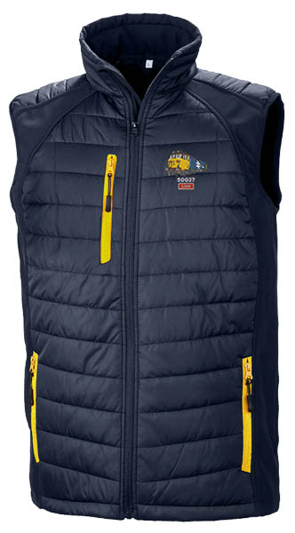 50027 Retro Navy and Yellow Body Warmer 50027 Retro Navy and Yellow Body Warmer
