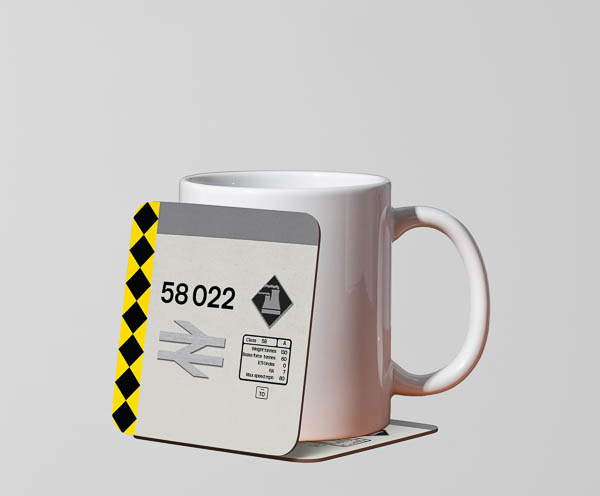 58022 RF Coal Mug Coaster 58022 RF Coal Mug Coaster