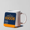 69006 GBRF with name Mug Coaster 69006 GBRF with name Mug Coaster