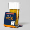 92032 GBRF with name v2 Beer Coaster 92032 GBRF with name v2 Beer Coaster