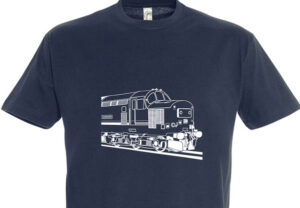 Class 37 37425 white crop v003 Navy Blue T-Shirt