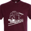 Class 47 3 4 view Burgundy T-Shirt Class 47 3 4 view Burgundy T-Shirt