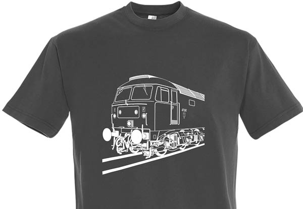 Class 47 3 4 view Dark Grey T-Shirt Class 47 3 4 view Dark Grey T-Shirt