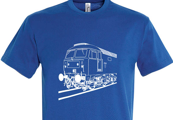 Class 47 3 4 view Royal Blue T-Shirt Class 47 3 4 view Royal Blue T-Shirt
