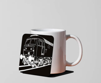 Class 47 Black Acrylic Mug Coaster