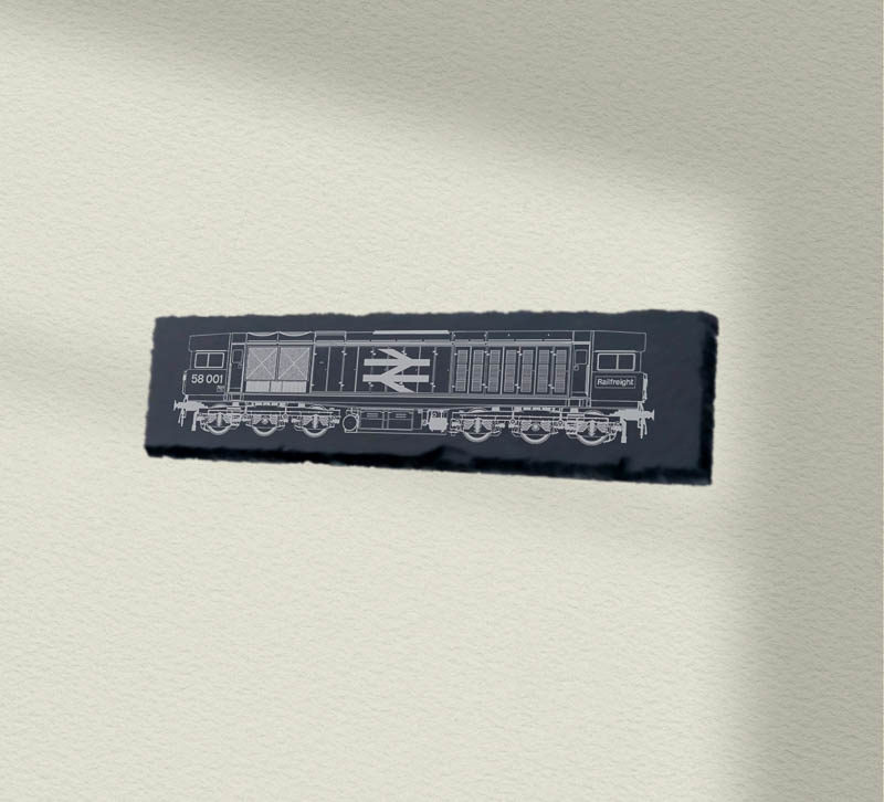 Class 58 side 30x12 Slate Class 58 side 30x12 Slate