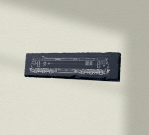 Class 92 side 92020 30x12 Slate