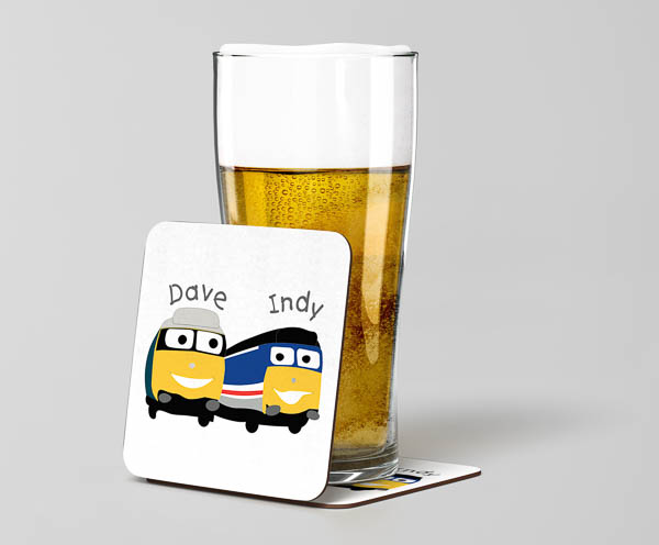 Dave n Indy Beer Coaster