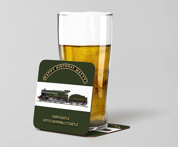 personalised Castle 4073 SB Beer Coaster personalised Castle 4073 SB Beer Coaster