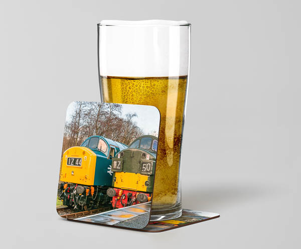Two Class 40s Beer Coaster