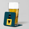 1125 Blue Data Panel Beer Coaster