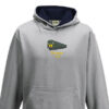 1125 Kids Grey Navy Hoodie 1125 Kids Grey Navy Hoodie