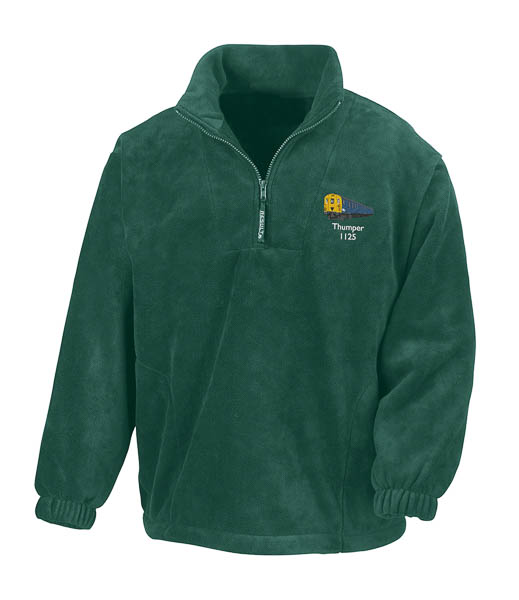 1125 Retro Forest Green Zip Neck Fleece 1125 Retro Forest Green Zip Neck Fleece