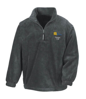 1125 Retro Grey Zip Neck Fleece 1125 Retro Grey Zip Neck Fleece