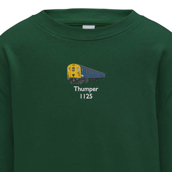 1125 Retro Kids Bottle Green Sweatshirt 1125 Retro Kids Bottle Green Sweatshirt