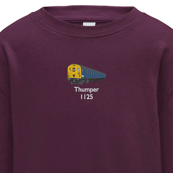 1125 Retro Kids Burgundy Sweatshirt 1125 Retro Kids Burgundy Sweatshirt
