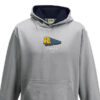 1125 Retro Kids Grey Navy Hoodie 1125 Retro Kids Grey Navy Hoodie