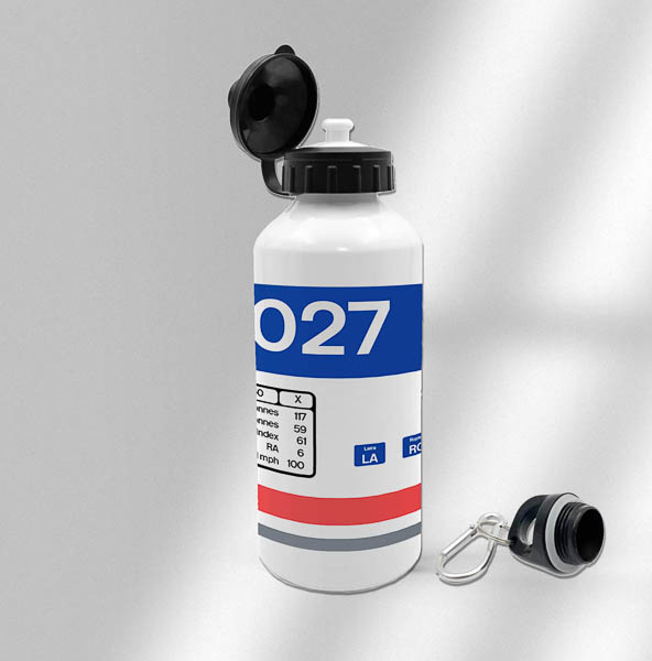 3133 - Durham Ceramic Mug 50027 Data Panel Standard Printed Water Bottle