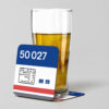 3215 - Unisub SQ Coaster (90mm) 50027 DP Beer Coaster