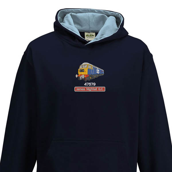 47579 Kids Navy Sky Blue Hoodie 47579 Kids Navy Sky Blue Hoodie