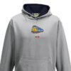 50027 NSE Kids Grey Navy Hoodie